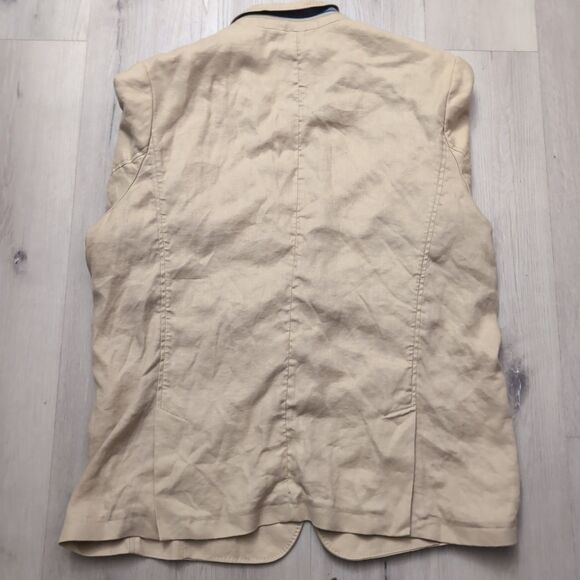 Tommy Bahama Linen Blnd Unstructured SportCoat Blazer Mens XL Beige Suit Jacket - Picture 5 of 5